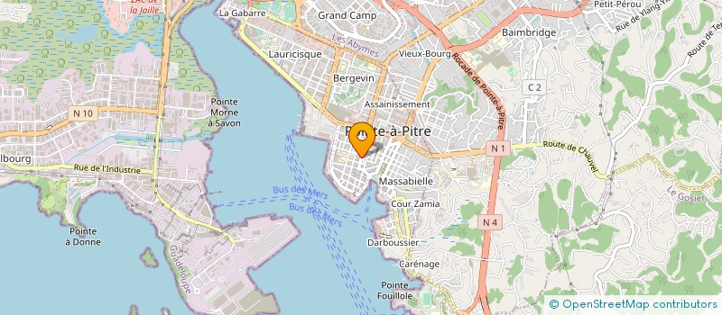 localisation de l'entreprise FB 60 à POINTE A PITRE