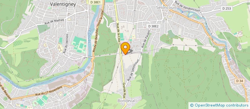 localisation de l'entreprise FB  SELONCOURT