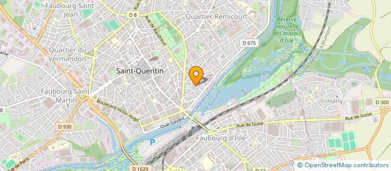 localisation de l'entreprise FB BATIMENT à SAINT-QUENTIN