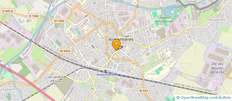 localisation de l'entreprise FB BAYART  ARMENTIERES