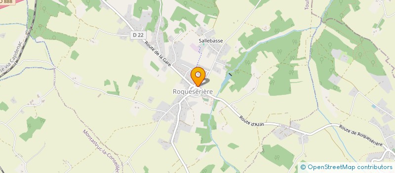 localisation de l'entreprise FB BOIS  ROQUESERIERE