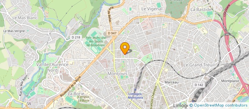 localisation de l'entreprise FB C&I à LIMOGES
