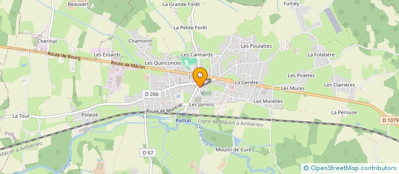 localisation de l'entreprise FB.CC IMMO à POLLIAT