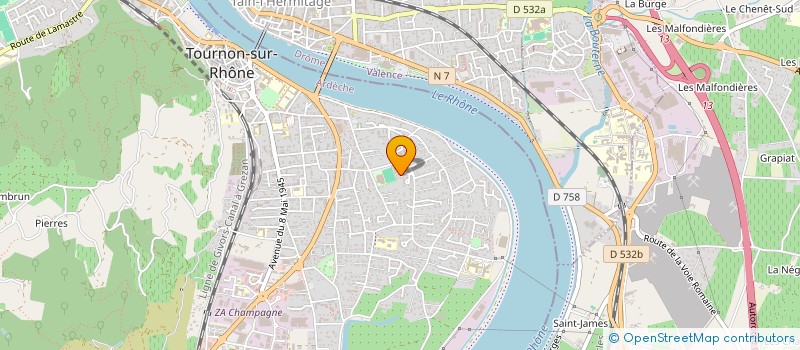 localisation de l'entreprise FB CONCEPT à TOURNON-SUR-RHONE