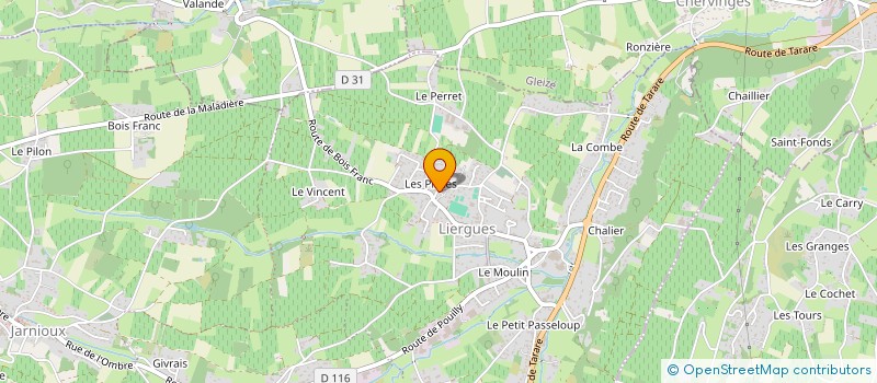 localisation de l'entreprise FB CONCEPT à PORTE DES PIERRES DOREES