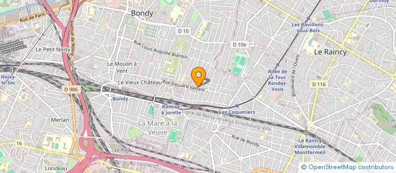 localisation de l'entreprise FB CONCEPT  BONDY