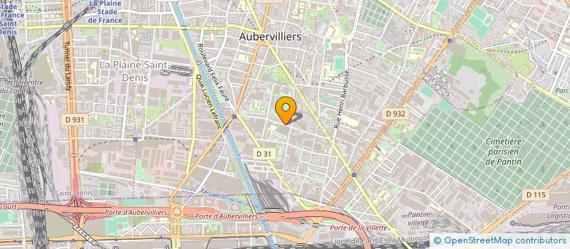 localisation de l'entreprise FB CONSEIL à AUBERVILLIERS