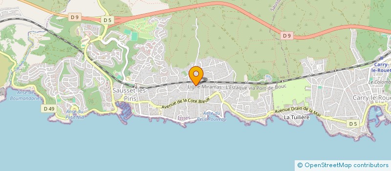 localisation de l'entreprise FB CONSEILS  SAUSSET-LES-PINS