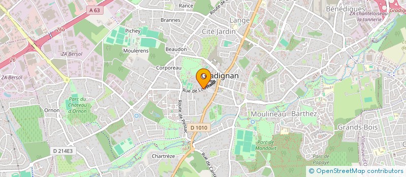 localisation de l'entreprise FB CONSEILS & LOGISTIQUE  GRADIGNAN