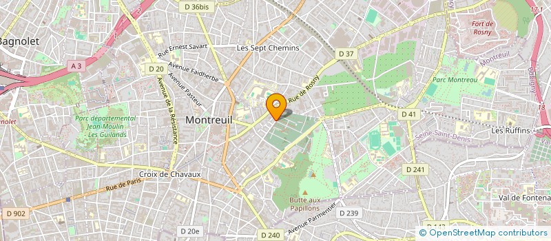 localisation de l'entreprise FB CONSTRUCTION à MONTREUIL