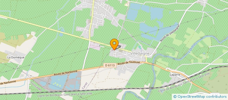 localisation de l'entreprise FB CONSTRUCTION  VILLEDAIGNE