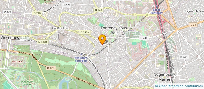 localisation de l'entreprise FB CONSULTING à FONTENAY-SOUS-BOIS