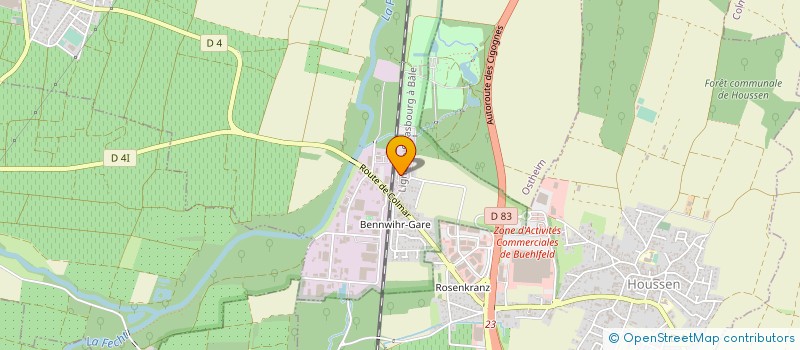 localisation de l'entreprise FB DEVELOPPEMENT  BENNWIHR