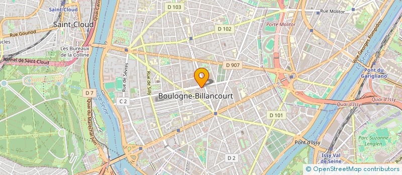 localisation de l'entreprise FB DIFFUSION à BOULOGNE-BILLANCOURT