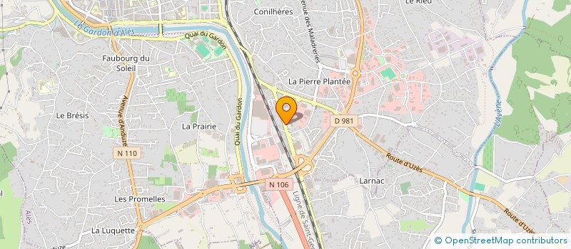 localisation de l'entreprise FB DISTRIBUTION à ALES