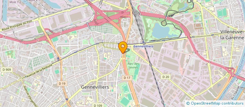 localisation de l'entreprise FB DISTRIBUTION à GENNEVILLIERS