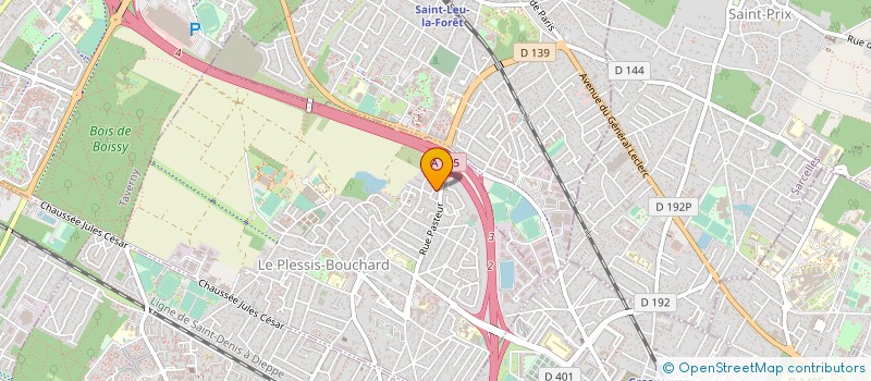 localisation de l'entreprise FB ELEC 95 à LE PLESSIS-BOUCHARD