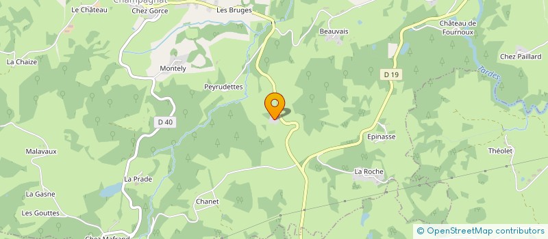localisation de l'entreprise FB EXPERTISE à CHAMPAGNAT