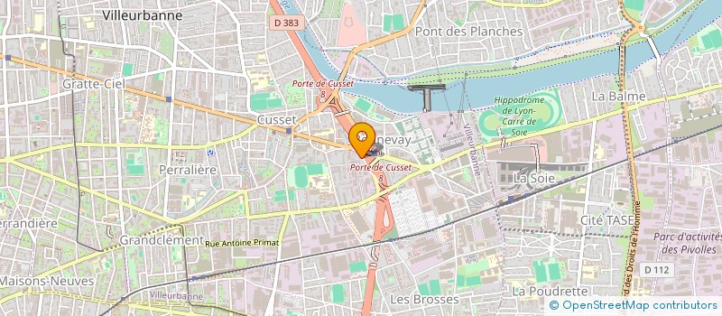 localisation de l'entreprise FB EXPORT  VILLEURBANNE