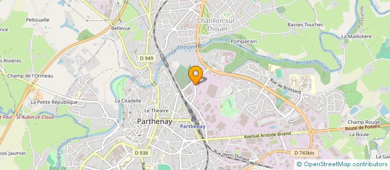 localisation de l'entreprise FB FORMATION  PARTHENAY
