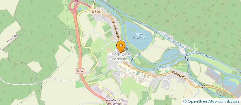 localisation de l'entreprise FB GESTION PAIE&FORMATION  FLAVIGNY-SUR-MOSELLE