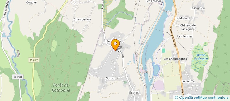 localisation de l'entreprise FB GRAVURE à VIRIGNIN