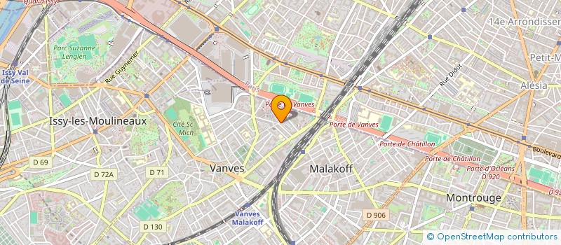 localisation de l'entreprise FB HOLDING à VANVES
