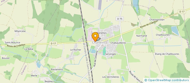 localisation de l'entreprise FB HOLDING à CHANEINS
