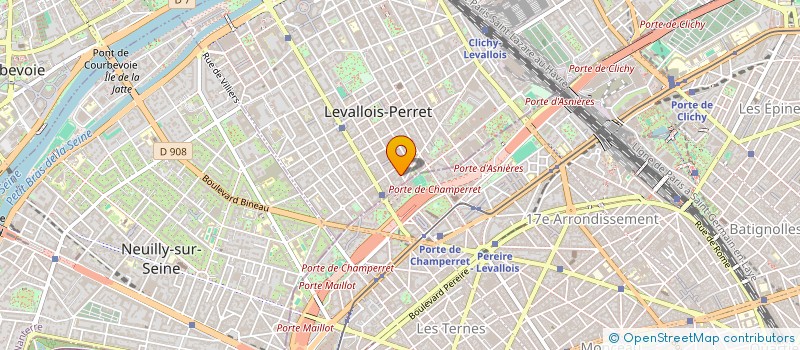 localisation de l'entreprise FB HOLDING à LEVALLOIS-PERRET