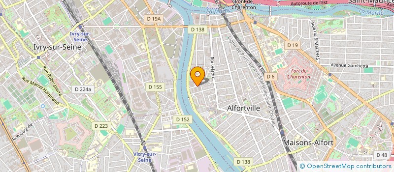 localisation de l'entreprise FB HOLDING à ALFORTVILLE