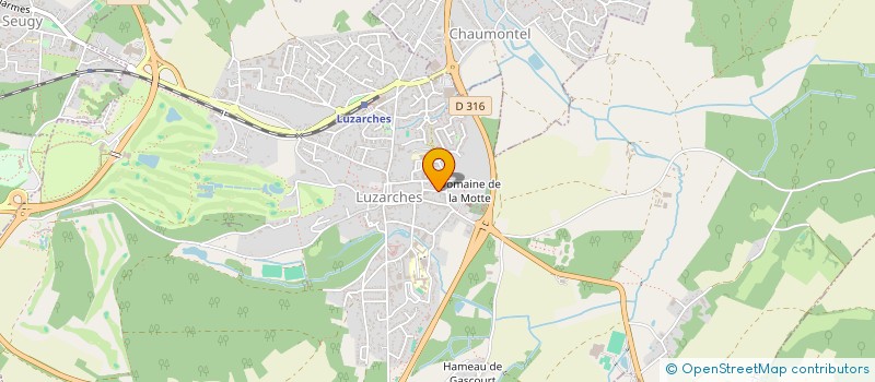 localisation de l'entreprise FB IMMO à LUZARCHES