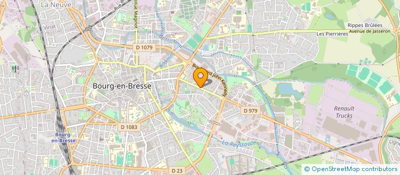 localisation de l'entreprise FB IMMOBILIER à BOURG-EN-BRESSE