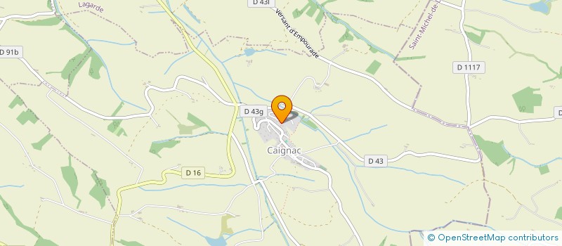 localisation de l'entreprise FB IMMOBILIER  CAIGNAC