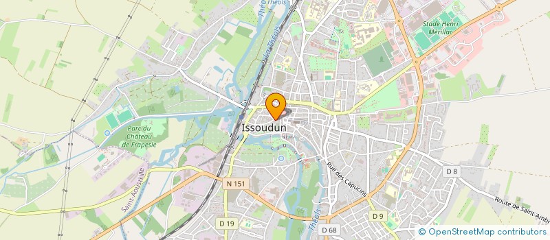 localisation de l'entreprise FB IMMOBILIERE à ISSOUDUN