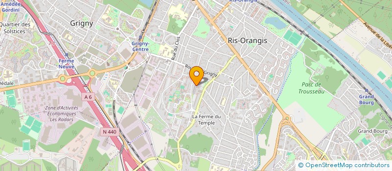 localisation de l'entreprise FB IMMOBILIERE à RIS-ORANGIS