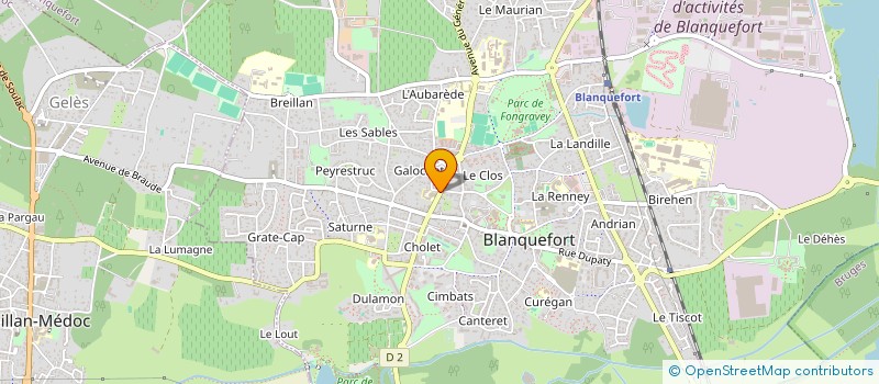 localisation de l'entreprise FB INVEST 2 à BLANQUEFORT