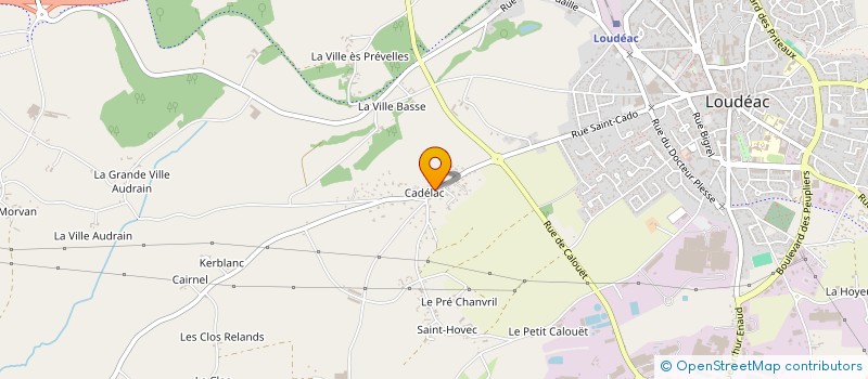localisation de l'entreprise FB INVEST à LOUDEAC