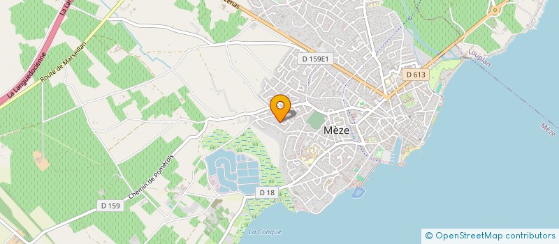 localisation de l'entreprise FB INVEST à MEZE