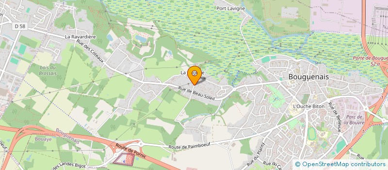 localisation de l'entreprise FB INVEST à BOUGUENAIS