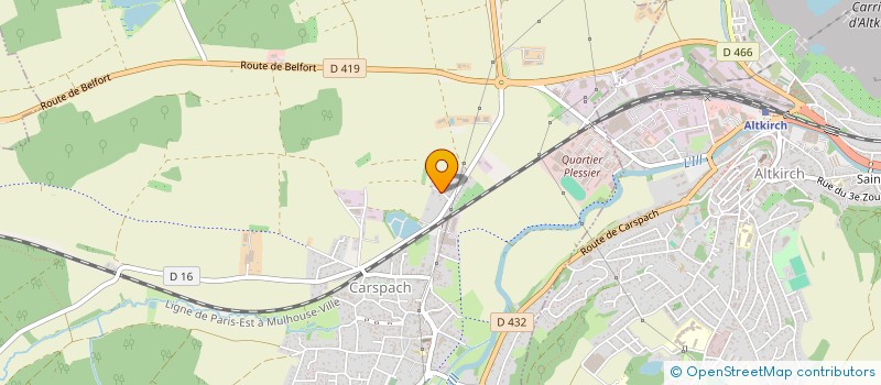 localisation de l'entreprise FB INVEST  CARSPACH