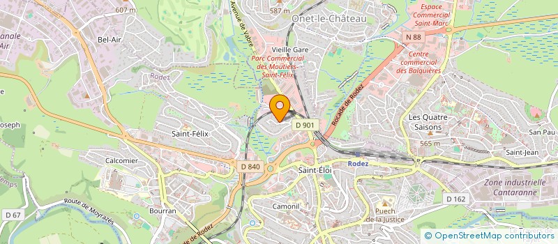 localisation de l'entreprise FB INVEST  RODEZ