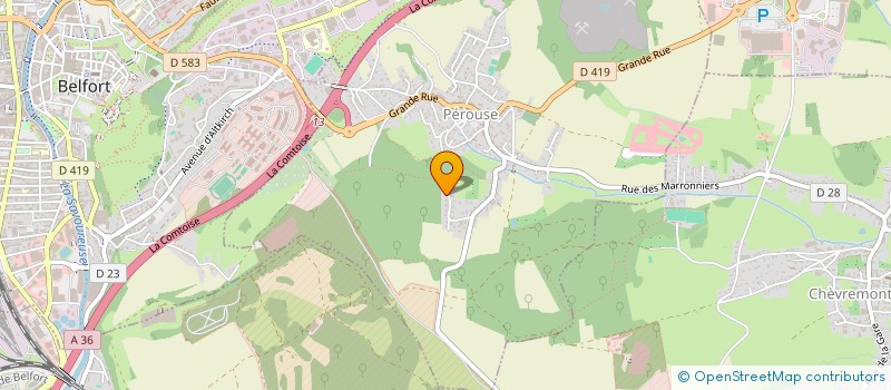 localisation de l'entreprise FB INVESTCONSEIL à PEROUSE