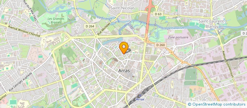 localisation de l'entreprise FB INVESTISSEMENTS à ARRAS