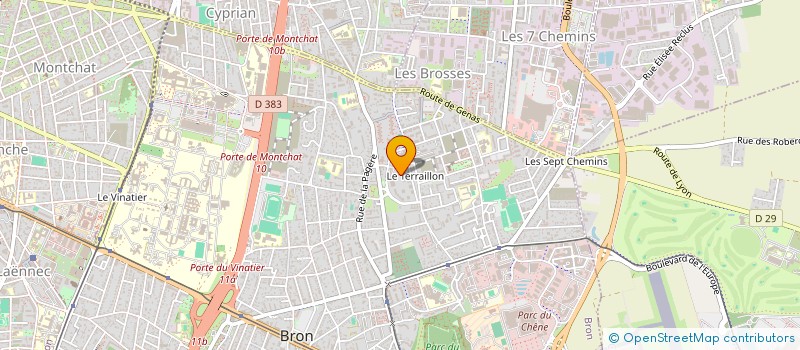 localisation de l'entreprise FB ISOLATION 1907 à BRON