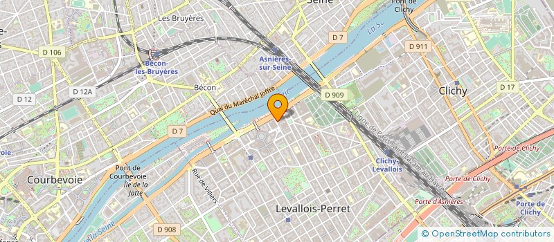 localisation de l'entreprise FB JURIS à LEVALLOIS PERRET