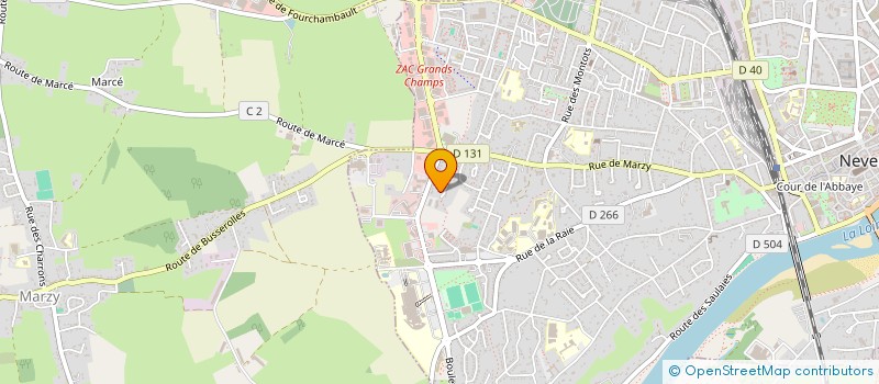 localisation de l'entreprise FB LAVAGES à NEVERS