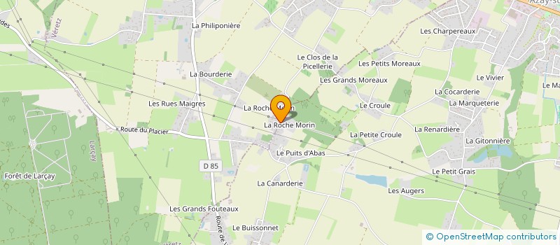 localisation de l'entreprise FB LOCATIONS  SAINT-AVERTIN