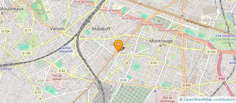 localisation de l'entreprise FB NUMERIQUE à MONTROUGE