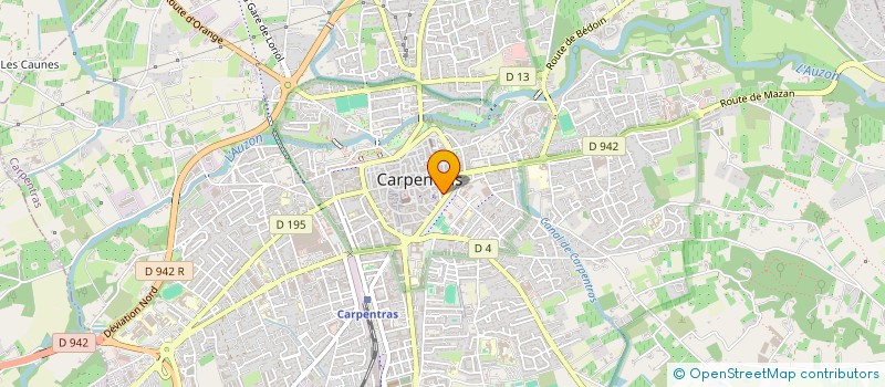 localisation de l'entreprise FB ORTHO à CARPENTRAS