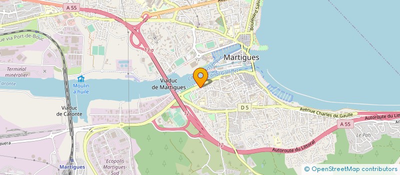 localisation de l'entreprise FB PACA à MARTIGUES